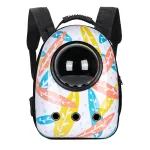 Rucsac pentru transportul animalelor de companie, Timeless Tools, alb cu frunze