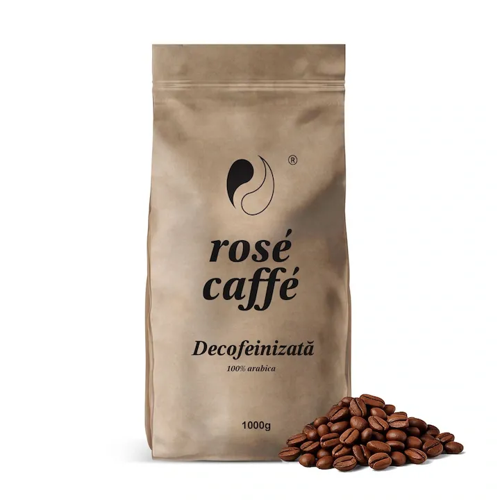Cafea Boabe Rose Caffe Espresso Decofeinizata, 1Kg