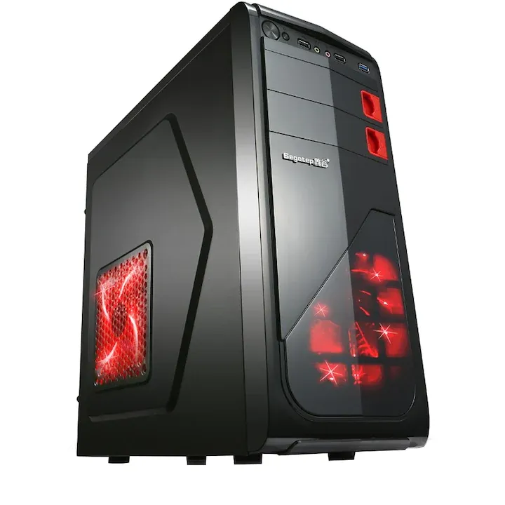 Sistem Desktop PC MAXIMUS - QuadCore™® Ryzen3-3200G 4Ghz TURBO, 8GB RAM DDR4, 1000GB SSD, Video Radeon Vega8