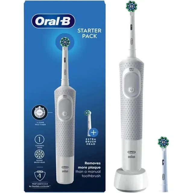 Periuta de dinti electrica Oral-B Vitality 100, 7600 oscilatii/min, alb