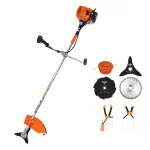 Motocoasa de tuns gazon/iarba pe benzina Ruris DAC 310, putere 2.5 CP, motor Tez, 2 timpi, diametru taiere 20 cm, contine: bobina fir + disc 3 lame
