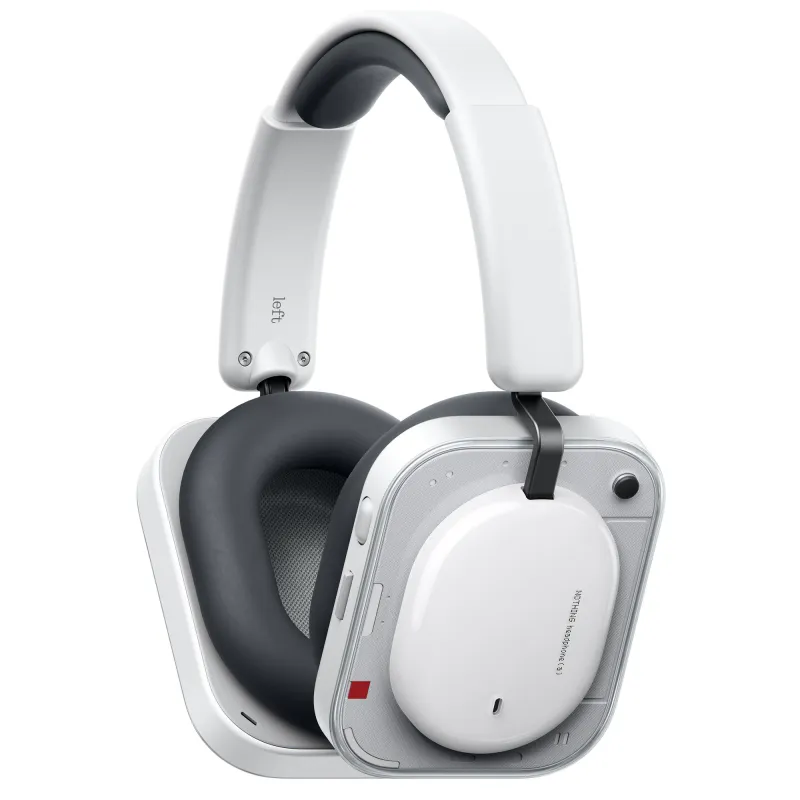 Casti Over-Ear Nothing Headphone (a), True Wireless, Bluetooth, Noise Cancelling,, Autonomie 135 ore, Dual Connection, Fast Charging, White