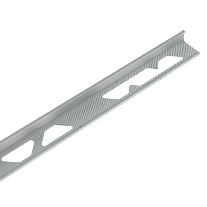 Profil aluminiu terminatie gresie si faianta, drept, argintiu, 10 x 2500 mm | Dedeman