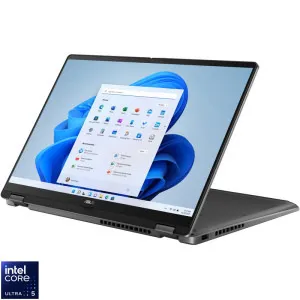 Laptop ASUS 14 Vivobook 14 Flip TP3407SA, WUXGA OLED Touch, Procesor Intel® Core™ Ultra 5 226V (8M Cache, up to 4.50 GHz), 16GB LPDDR5X, 1TB SSD, Intel Arc 130V, Win 11 Pro, Matte Gray