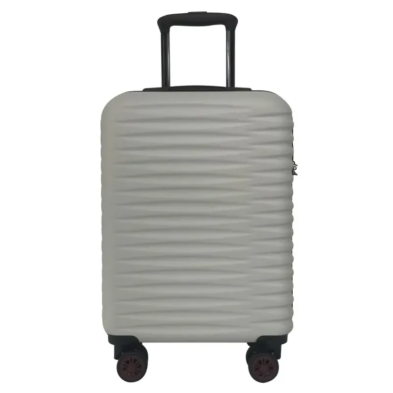 Troler cu 8 roti Carrefour Ibiza, ABS, 54x35x20 cm, Ivoriu