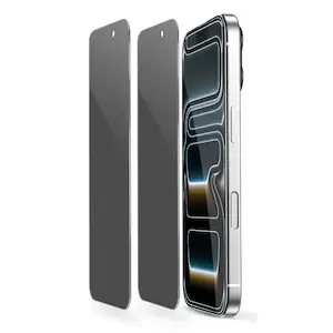 Set 2 Folii Protectie Privacy pentru iPhone 17 Pro, Sticla Temperata 9H+, Claritate Super HD, Tratament Oleofob si Anti-Amprente