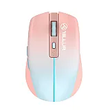 Mouse wireless Tellur TLL491341, Silent click, Portocaliu / Albastru