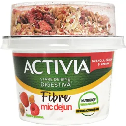 Iaurt Mic dejun cu granola, fructe rosii si seminte de chia 165g