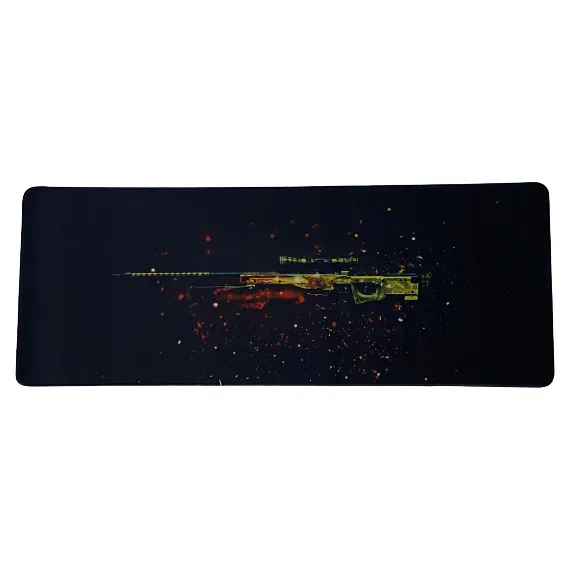 Mousepad format Deskmat pentru gaming, Sniper gun, 800 x 300 x 2 mm