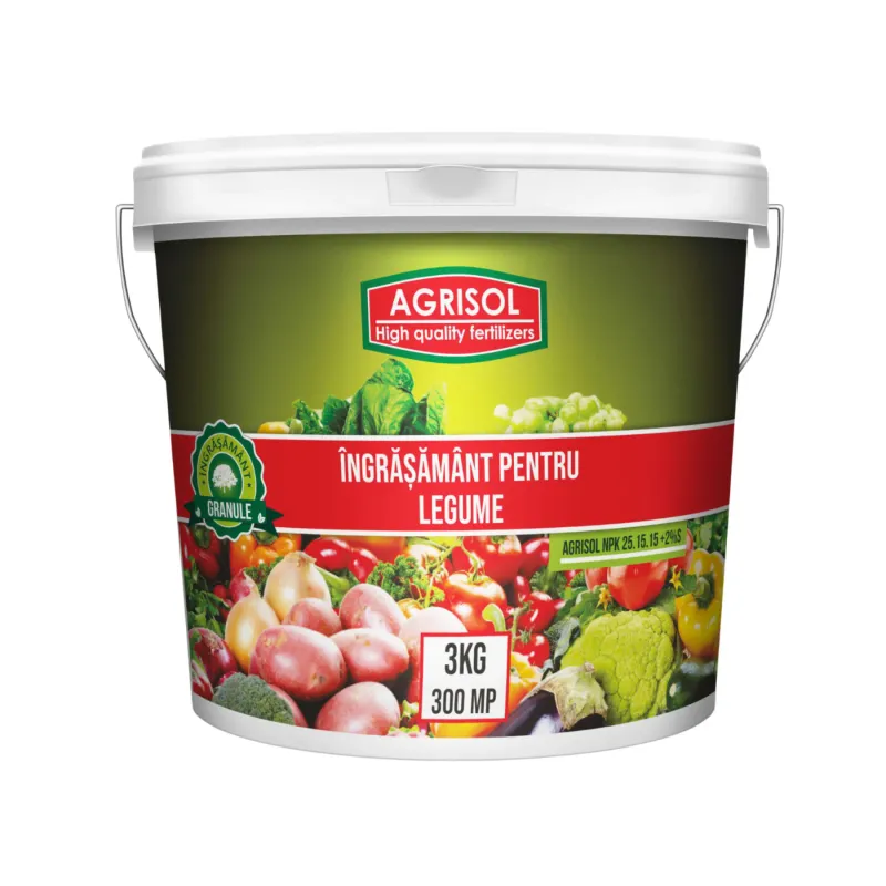 Ingrasamant pentru legume Agrisol, granule, superconcentrat, 3 kg | Dedeman