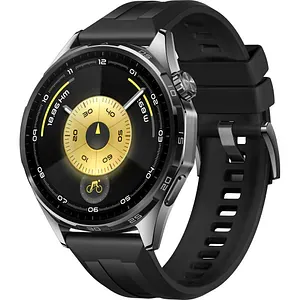 Smartwatch HUAWEI Watch GT 6, 46mm, GPS, Android/iOS, Black Fluoroelastomer Strap