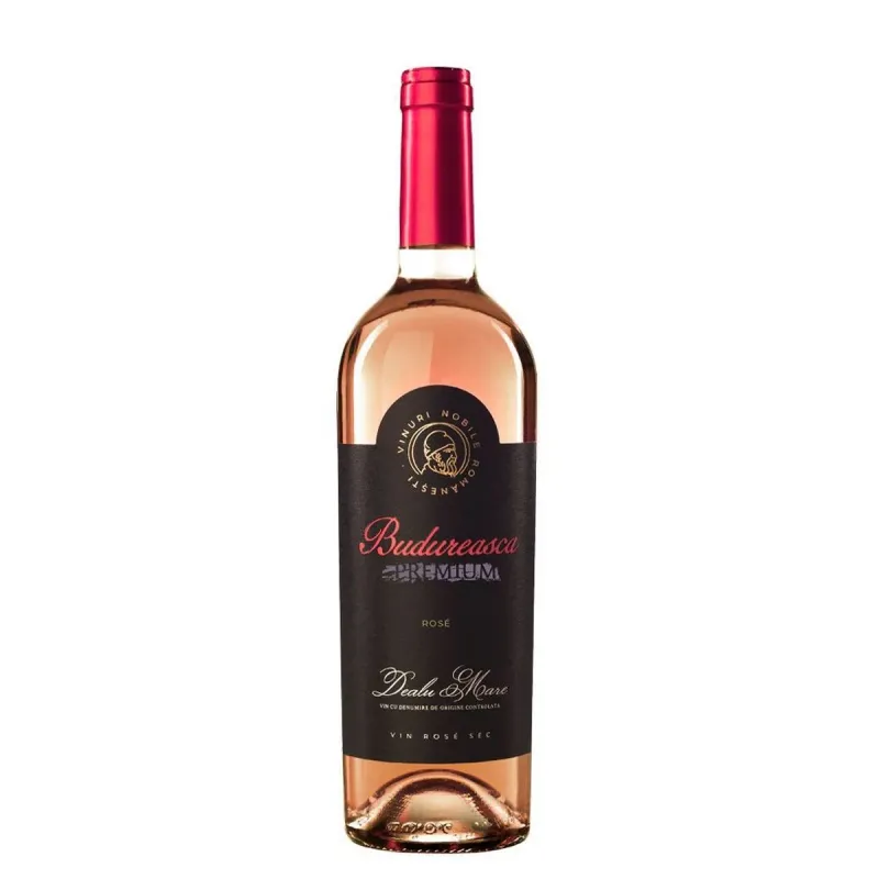 Vin rose sec Budureasca Premium, Merlot, Pinot Noir, 0.75 l