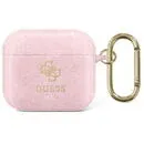 Guess GUA3UCG4GP AirPods 3 cover pink/pink Glitter Collection