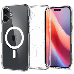 Husa magnetica pentru MagSafe, Compatibil iPhone 16 plus, impermeabil, Antizgarieturi, Anticadere, Anti-coliziune pe patru laturi si absorbtie a socurilor, Grosime 1,5 mm, Transparent