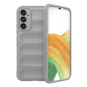 Husa pentru Samsung A55, Joyshell Magic Symphony, Antisoc, Cu Interior Microfibra, TPU, Gri deschis