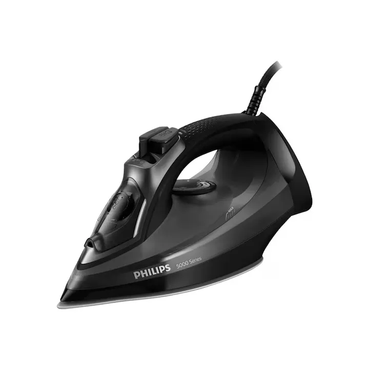Fier de calcat Philips, Series 5000, 2600W, 45g/min, Negru