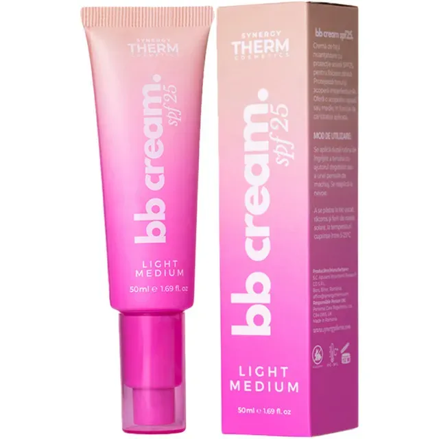 Crema de fata coloranta Synergy Therm SPF25 light/medium, 50 ml