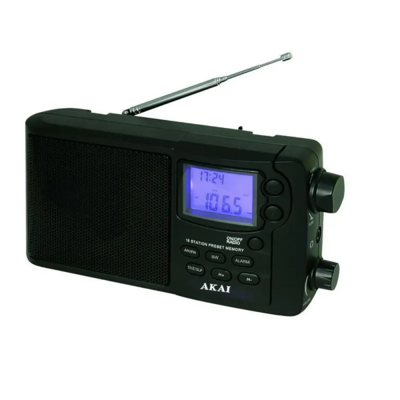 Radio portabil cu ceas Akai APR-2418