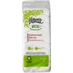 Vata din bumbac ecologic, pretaiata 100g