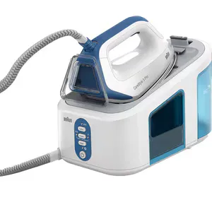Statie de calcat BRAUN CareStyle 3 Pro IS3157BL, 2400W, 460g/min, 2l, talpa Eloxal, alb-albastru