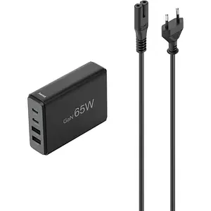 Statie incarcare HAMA 201979, 2x USB-C Power Delivery (PD) 65W, 2x USB-A, negru