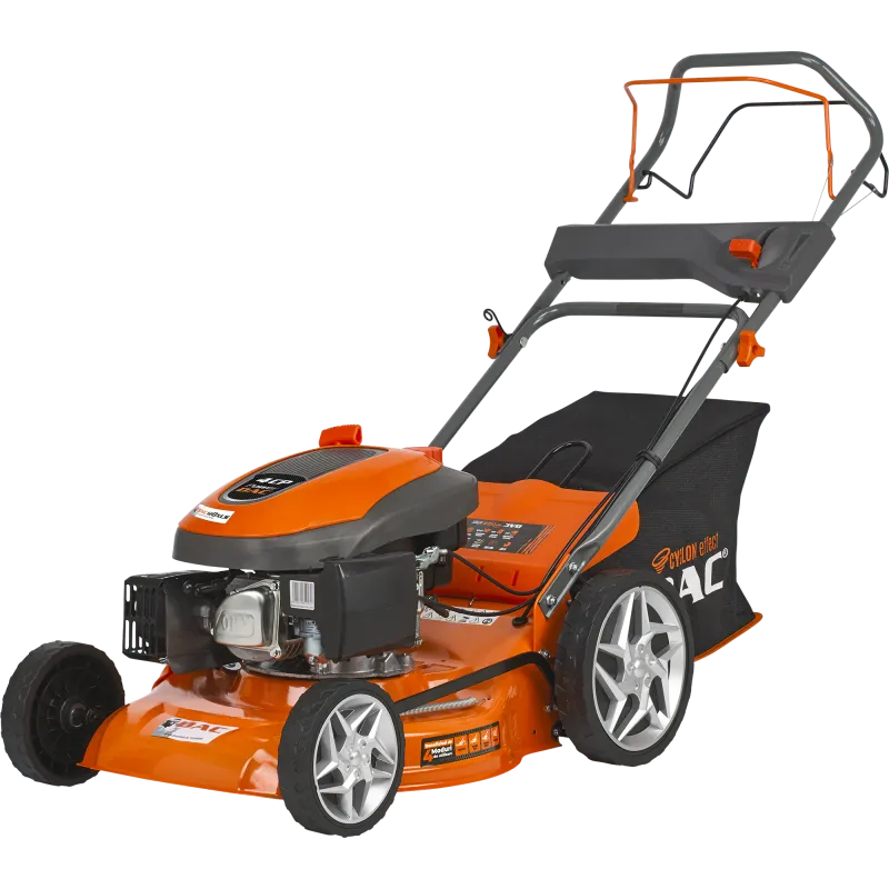 Masina de tuns gazon/iarba autopropulsata pe benzina Ruris Dac 120XLS, putere 4 CP, 161 CC, 4 timpi, 46 cm latime lucru, 5 trepte de taiere, inaltime taiere 25 - 65 mm, sac colector 55 L,functie de colectare/ evacuare spate/laterala/ mulcire