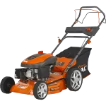 Masina de tuns gazon/iarba autopropulsata pe benzina Ruris Dac 120XLS, putere 4 CP, 161 CC, 4 timpi, 46 cm latime lucru, 5 trepte de taiere, inaltime taiere 25 - 65 mm, sac colector 55 L,functie de colectare/ evacuare spate/laterala/ mulcire