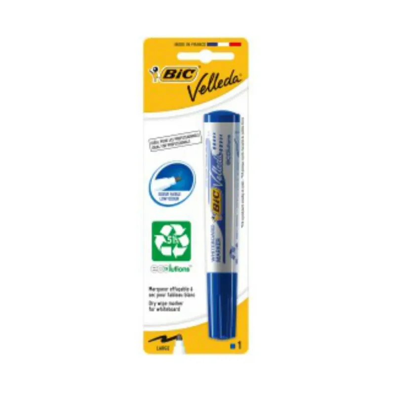 Marker albastru BIC Velleda, pentru tabla alba