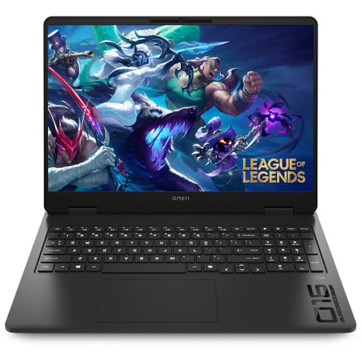 Gaming HP Omen 16-ap0002nn cu procesor AMD Ryzen™ AI 7 350 pana la 5.0GHz, 16.0", 2K, 32GB DDR5 RAM, 1TB SSD, NVIDIA® GeForce RTX™ 5070 8GB GDDR7, Free DOS, Shadow Black