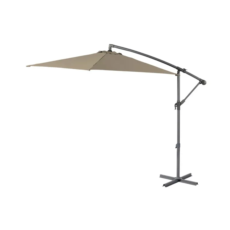 Umbrela suspendata Garden Star din otel, 3m, protectie UV50, crem