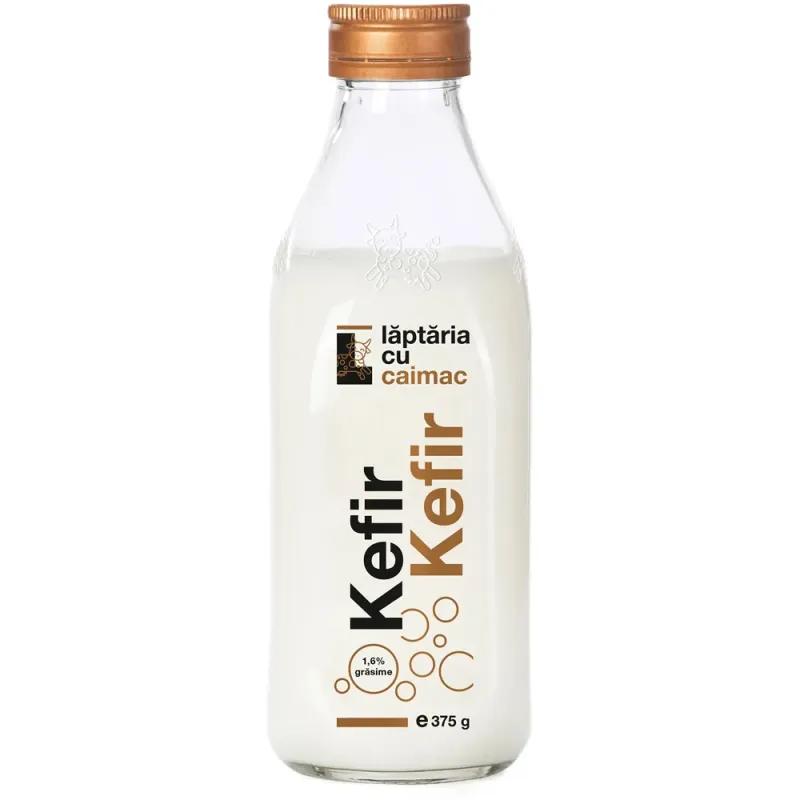 Chefir Laptaria cu caimac, 1.6% grasime, 375 g