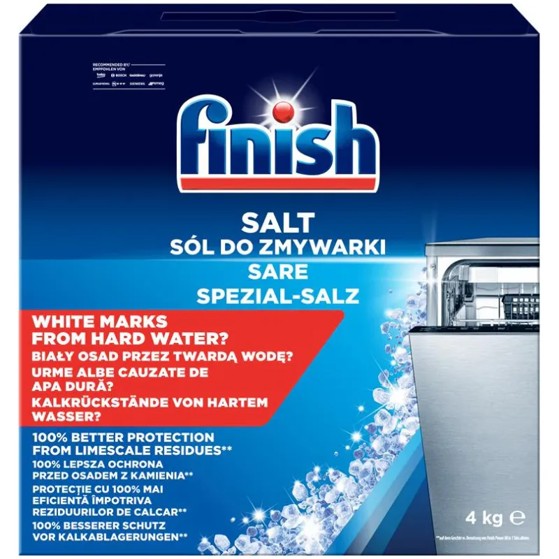 Sare pentru masina de spalat vase Finish, 4 kg
