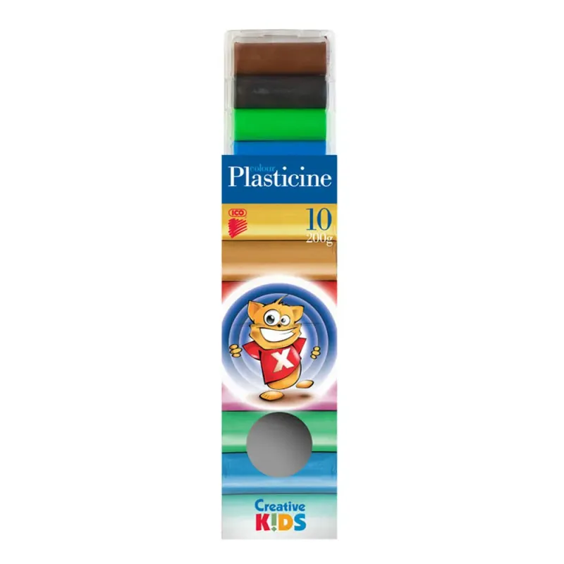Plastelina Creative Kids, in 10 culori, 200 g