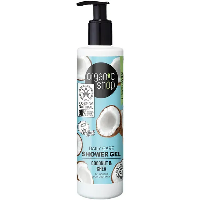 Gel de dus Organic Shop Coconut & Shea, 280 ml