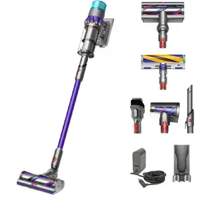 Aspirator vertical DYSON Gen5 Detect Absolute, 0.77l, 25.2V, autonomie max 70 min, Root Cyclone, argintiu-mov