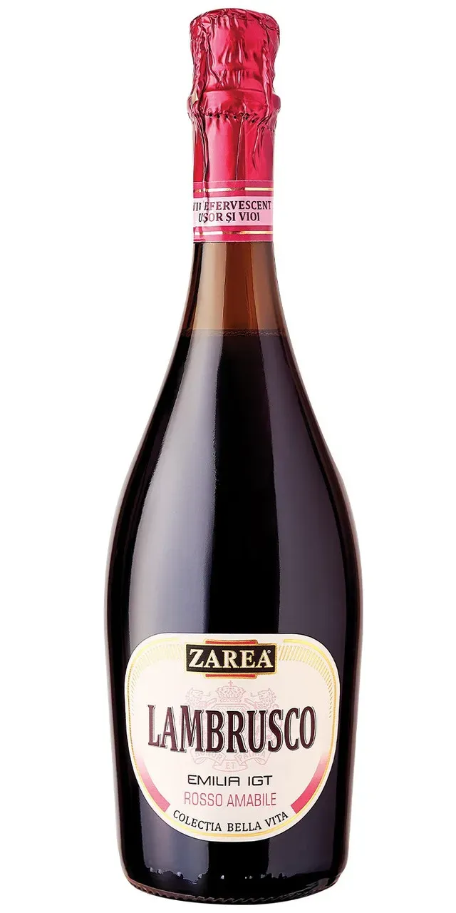 Vin frizzante rosu Zarea Bella Vita Lambrusco Emilia I.G.T., 0.75 l