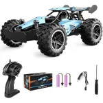 Masina cu telecomanda RC, Drift car, 20km/h, 2.4GHz, 2 baterii, Suspensii Individuale, scala 1:18, Timp de rulare 40 de minute，Albastru