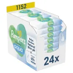Servetele umede Pampers Harmonie Aqua, 0% plastic, 24 pachete x 48, 1152 buc