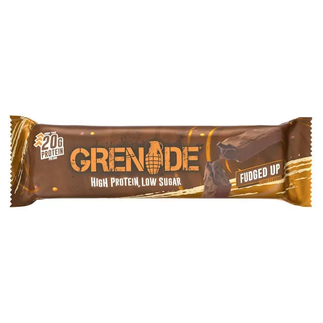 Baton proteic cu aroma de fudge Grenade Fudged Up, 60 g
