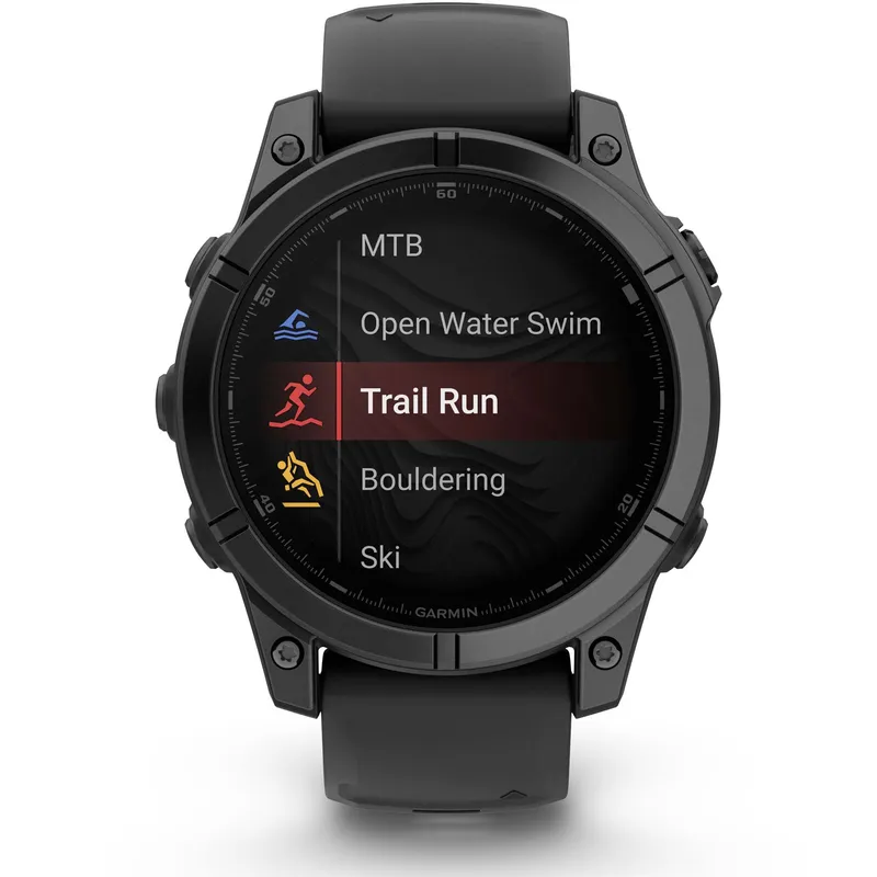 Smartwatch Garmin Fenix E, 47mm, GPS, Wi-Fi, Android/iOS, Glass, Otel inoxidabil, Slate Gray Steel, Black Silicone Band