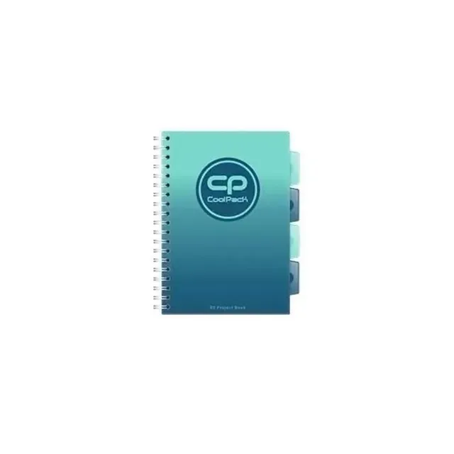 Notebook B5 cu spirala Coolpack, 200 file, albastru