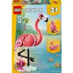 LEGO Creator 3in1: Animale salbatice - Flamingo roz 31170, 8 ani+, 288 piese