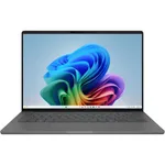 Laptop ASUS 14 Zenbook A14 UX3407RA, WUXGA OLED, Procesor Qualcomm Snapdragon X Elite X1E-78-100, 16GB LPDDR5X, 1TB SSD, Qualcomm Adreno, Win 11 Pro, Iceland Grey