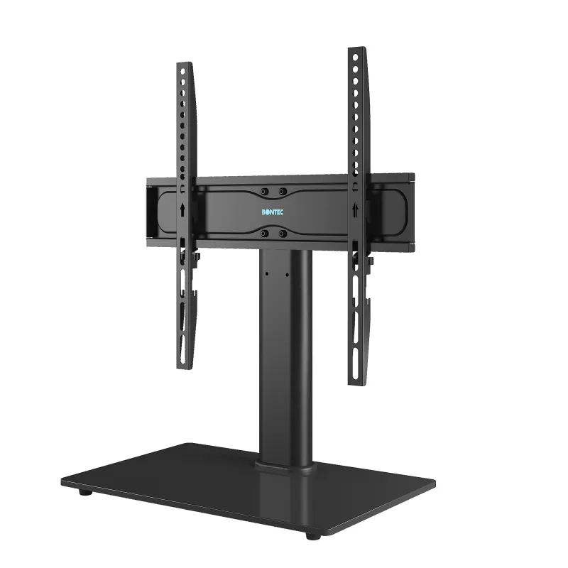 Suport TV pentru televizor 24-60 inch Bontec®, plat si curbat, suporta greutate pana la 45 kg, VESA pana la 400 x 400 mm, masa, birou, comoda, inaltime ajustabila, prinderi din otel, multifunctional