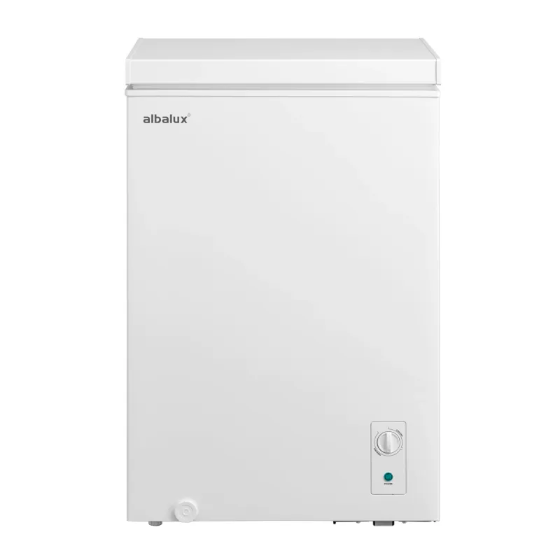Lada frigorifica Albalux AXLF116E, 99 L, Clasa energetica E, Dubla functionare frigider/congelator, Termostat reglabil, Orificiu dranaj, Alb