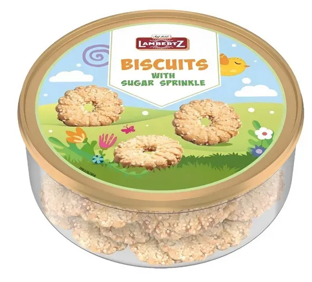 Biscuiti presarati cu zahar Lambertz, 125 g