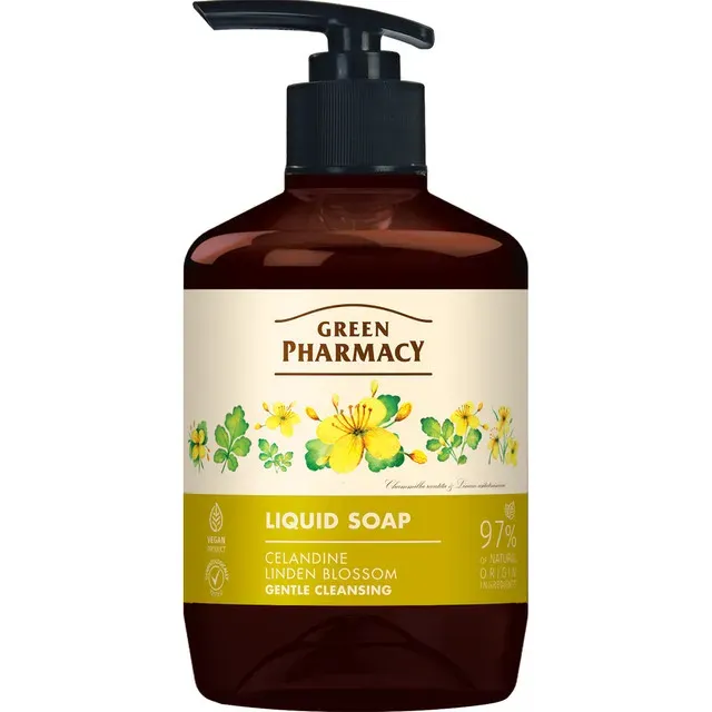 Sapun lichid Green Pharmacy Rostopasca si flori de tei, 460 ml