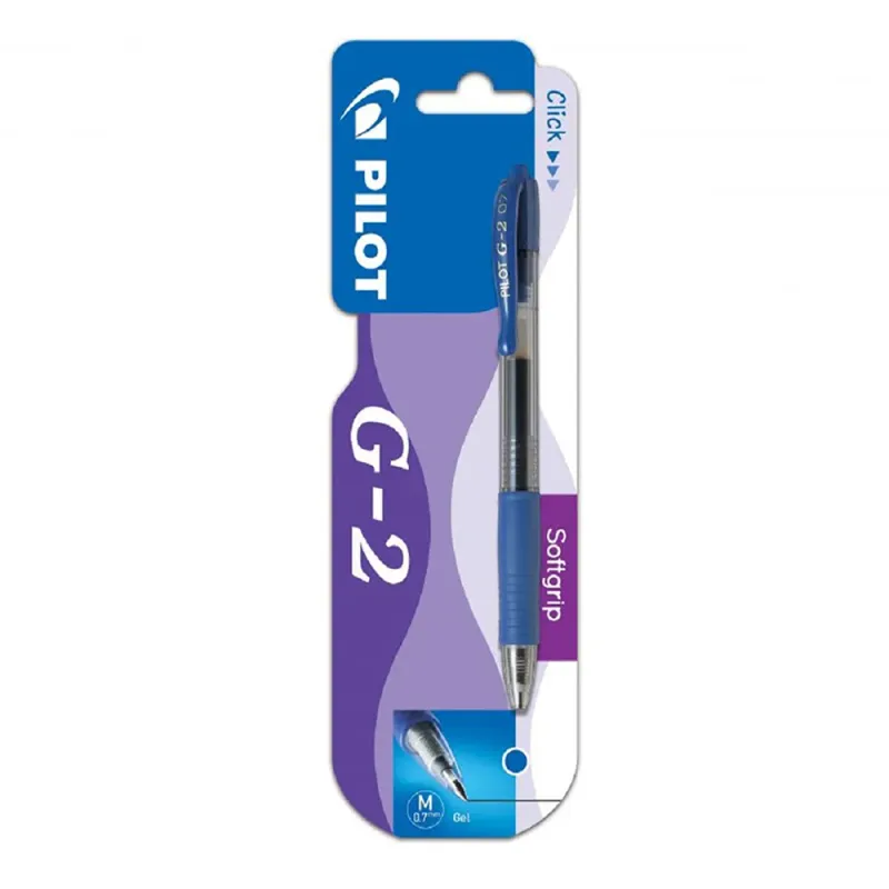 Pix cu gel Pilot, G2, 0.7 mm, albastru
