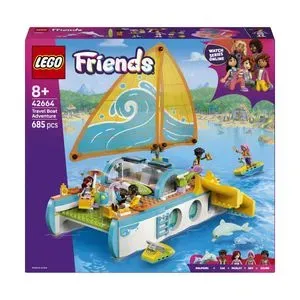LEGO Friends - Calatoria aventuroasa cu barca 42664, 685 piese