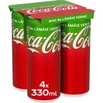 Bautura carbogazoasa Coca-Cola cu gust de lamaie verde, 4 x 0.33 l